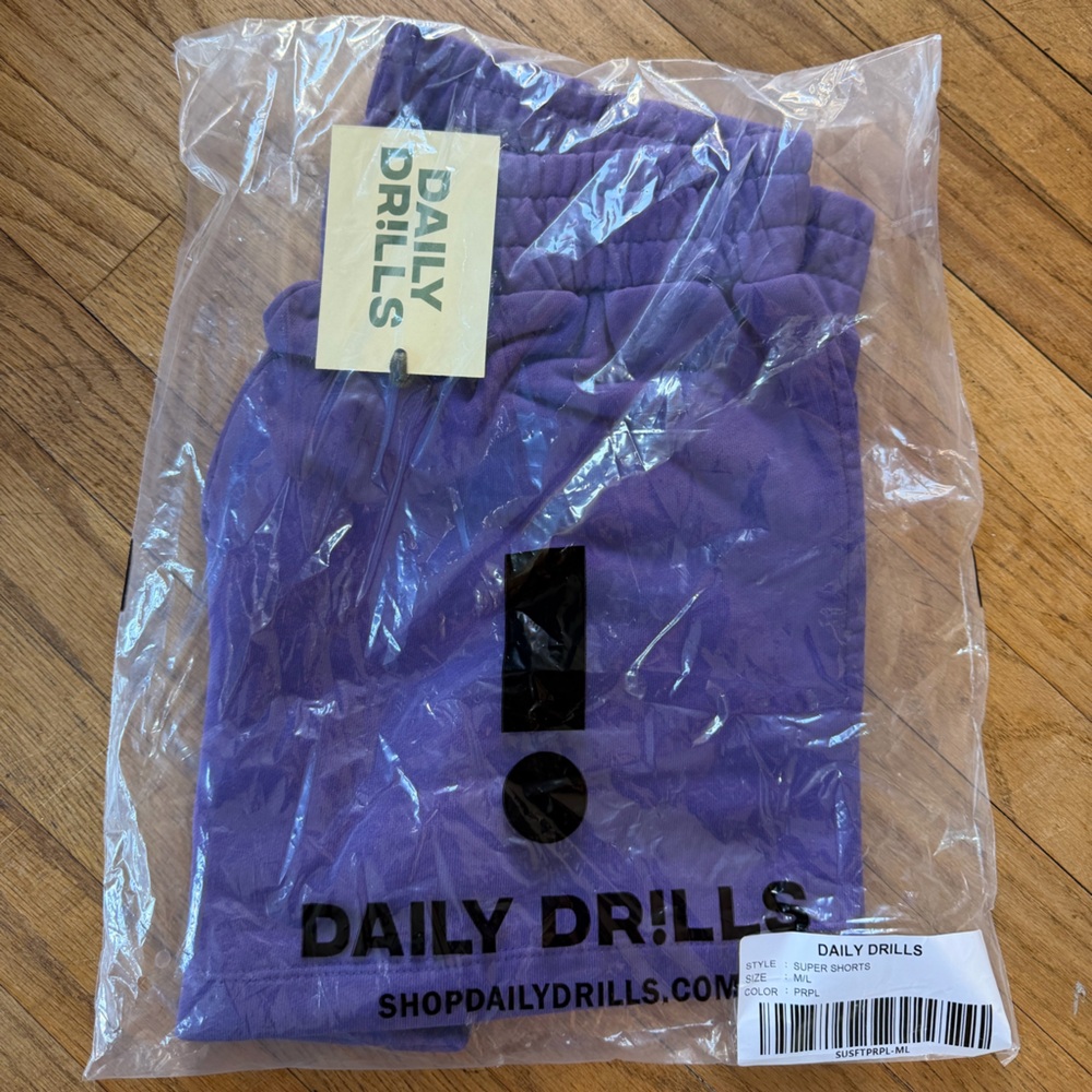 Daily Drills purple super shorts